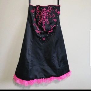 Custom Strapless Homecoming Dress